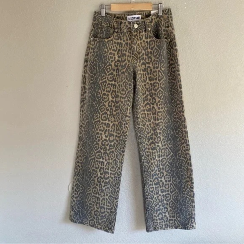 Disclosure | Leopard Print Wide Leg Jeans
